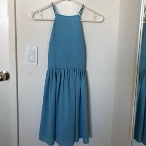 Halter lattice dress